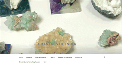 Desktop Screenshot of crystalsofindia.com